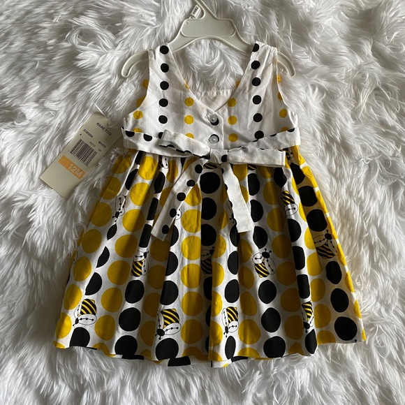 New Rare Too Yellow Baby Girl Summer Dress Size 12 Months - Picture 2 of 2